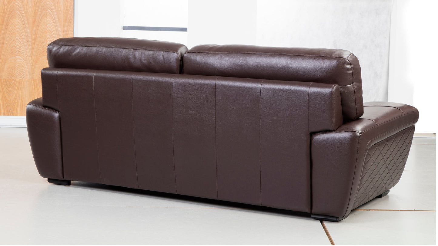 EK019 Italian Leather Sofa Set