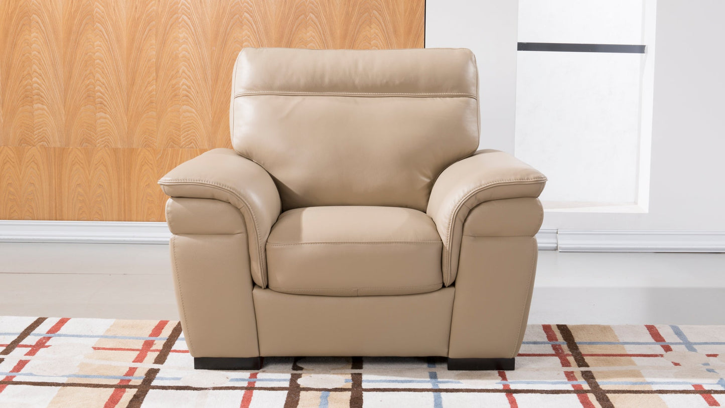EK020 Italian Leather Sofa Set