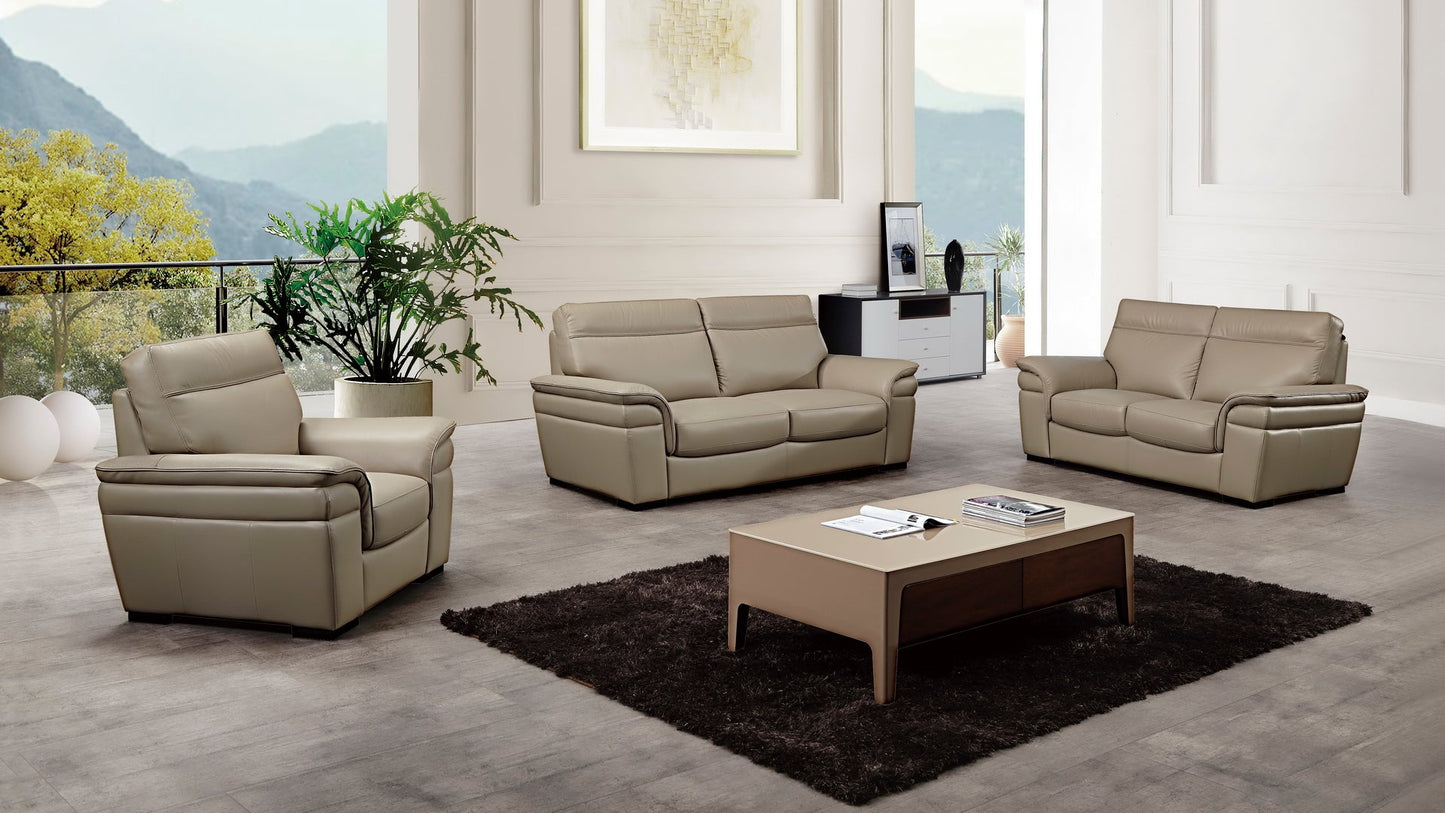 EK020 Italian Leather Sofa Set