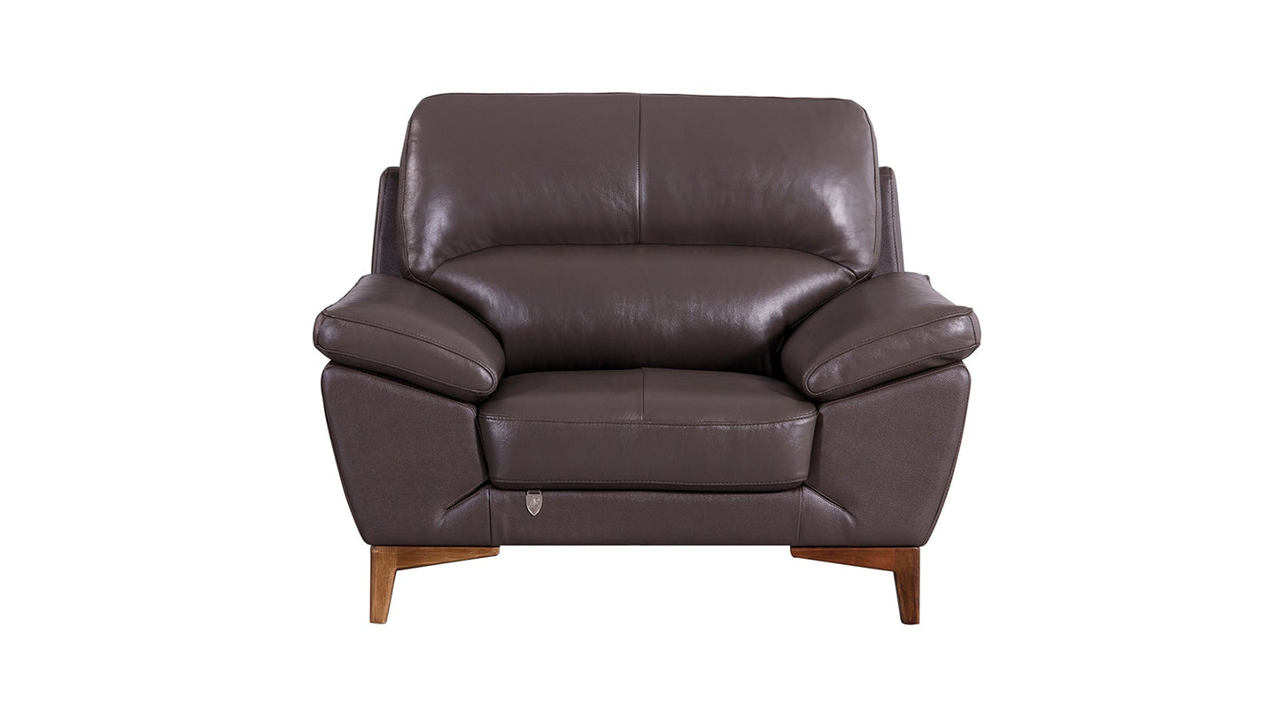 EK080 Italian Leather Sofa Set