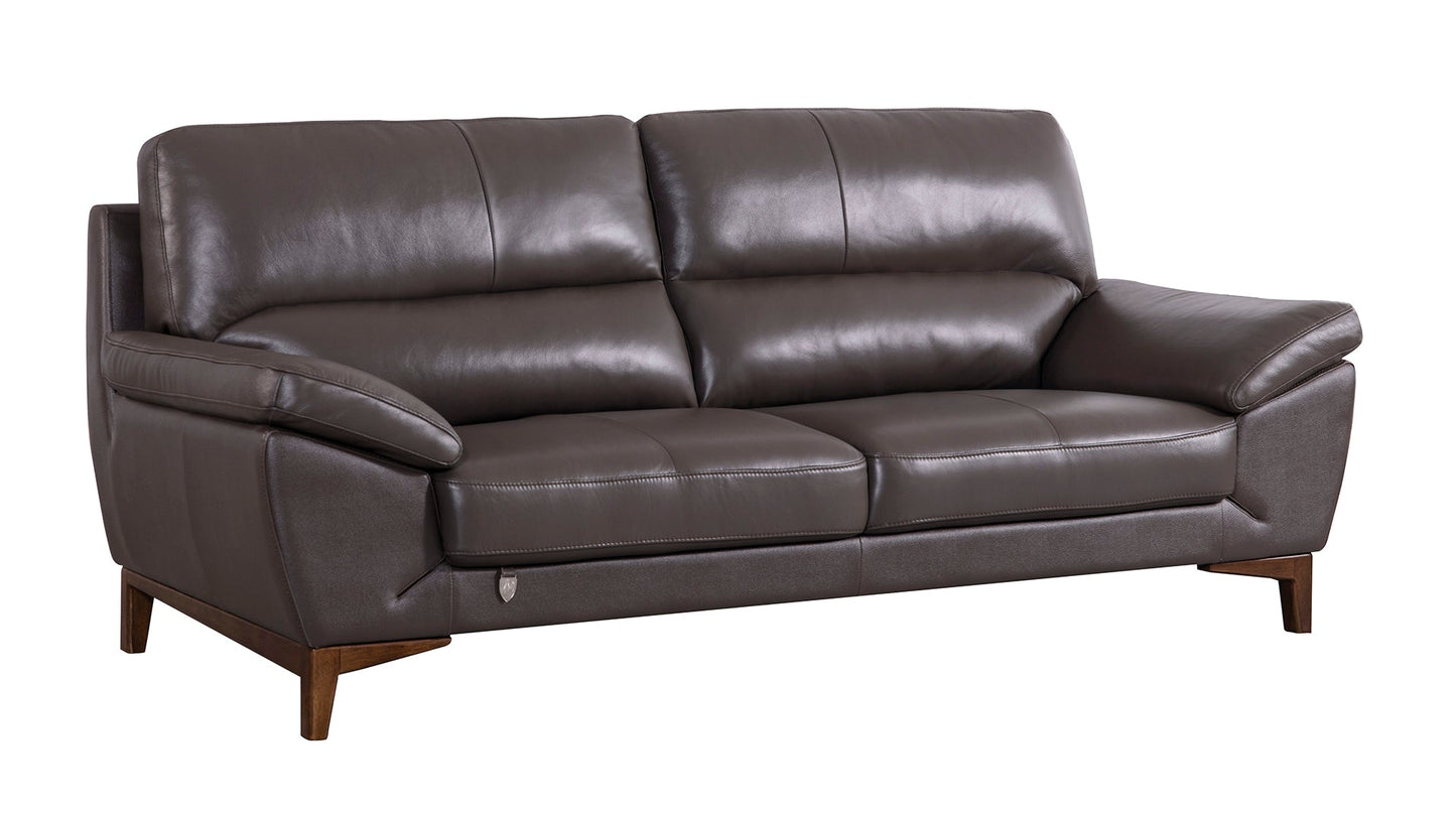 EK080 Italian Leather Sofa Set