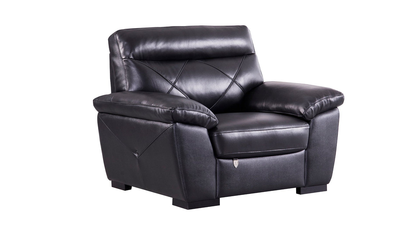 EK081 Italian Leather Sofa Set