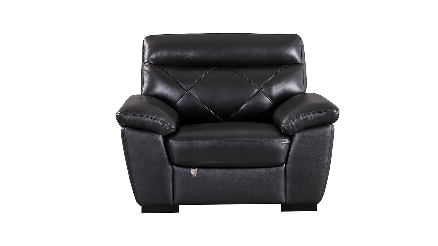 EK081 Italian Leather Sofa Set