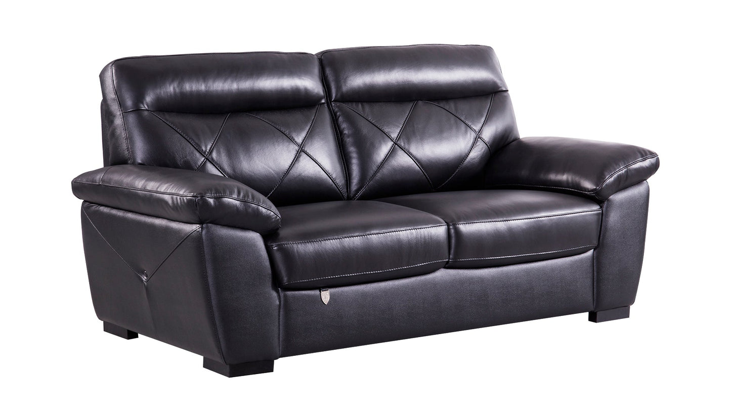 EK081 Italian Leather Sofa Set