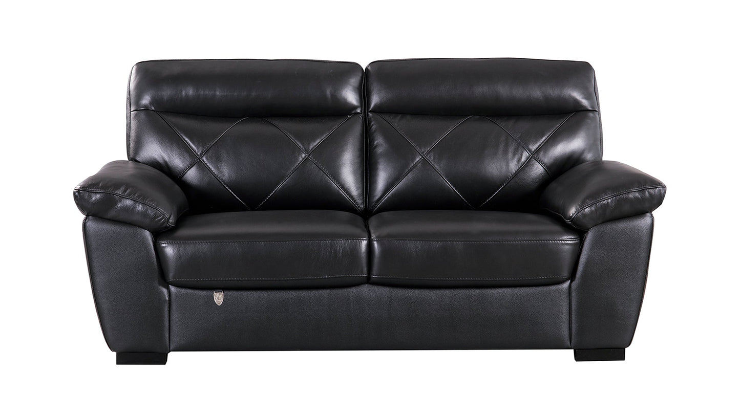 EK081 Italian Leather Sofa Set