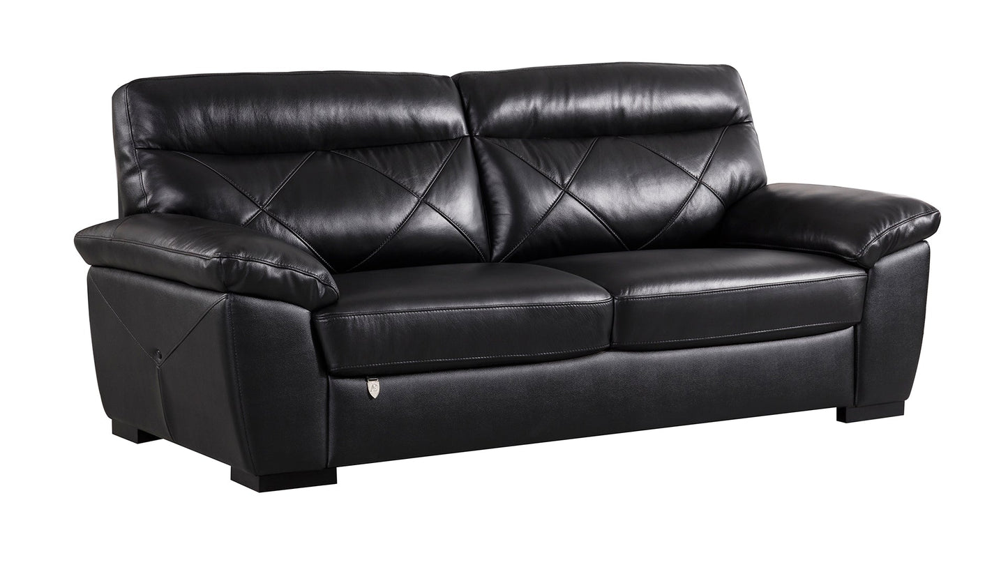 EK081 Italian Leather Sofa Set