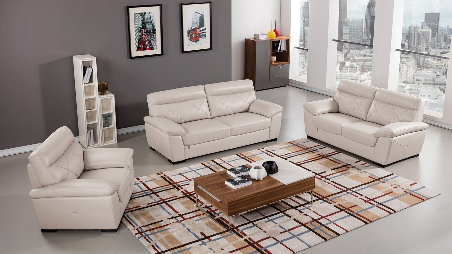 EK081 Italian Leather Sofa Set