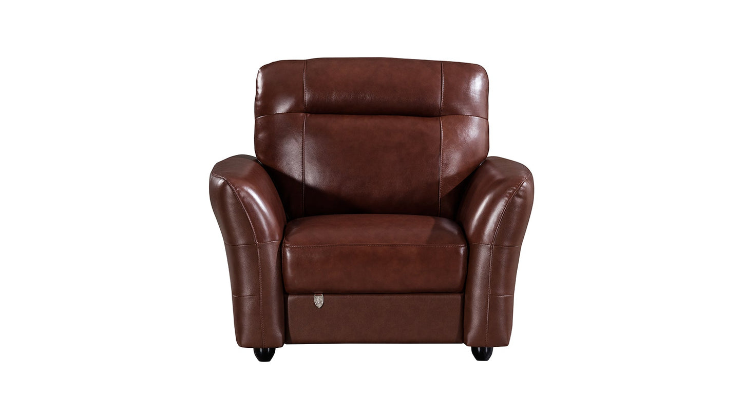 EK090 Italian Leather Sofa Set