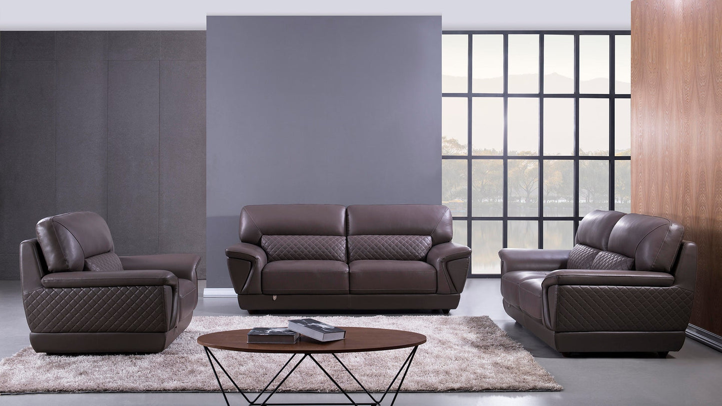EK099 Ballyvoy Italian Leather Sofa Set