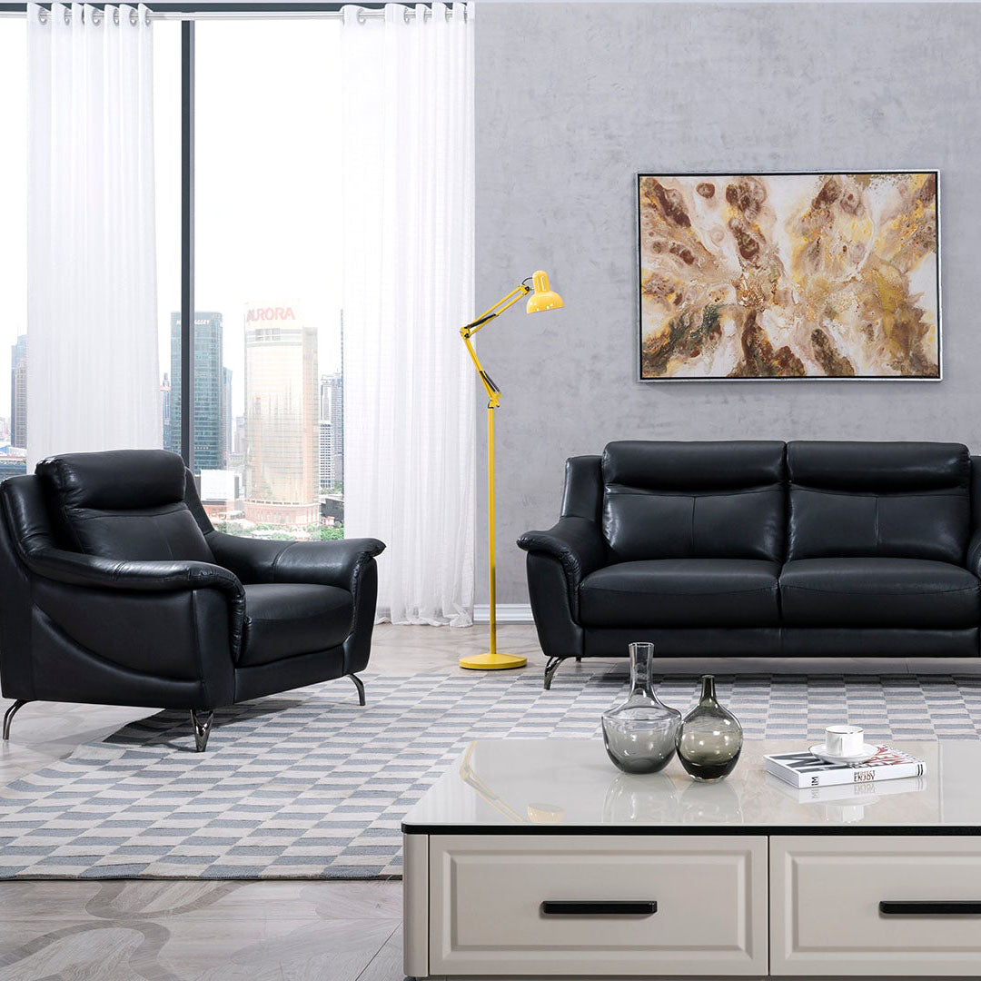 EK150 Groveson Genuine Leather Sofa Set