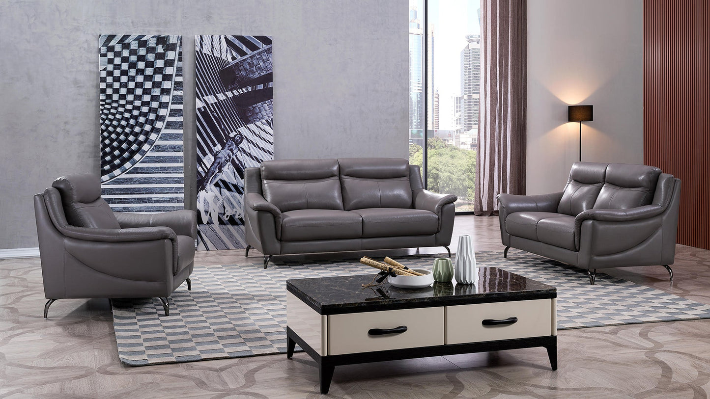 EK150 Groveson Genuine Leather Sofa Set