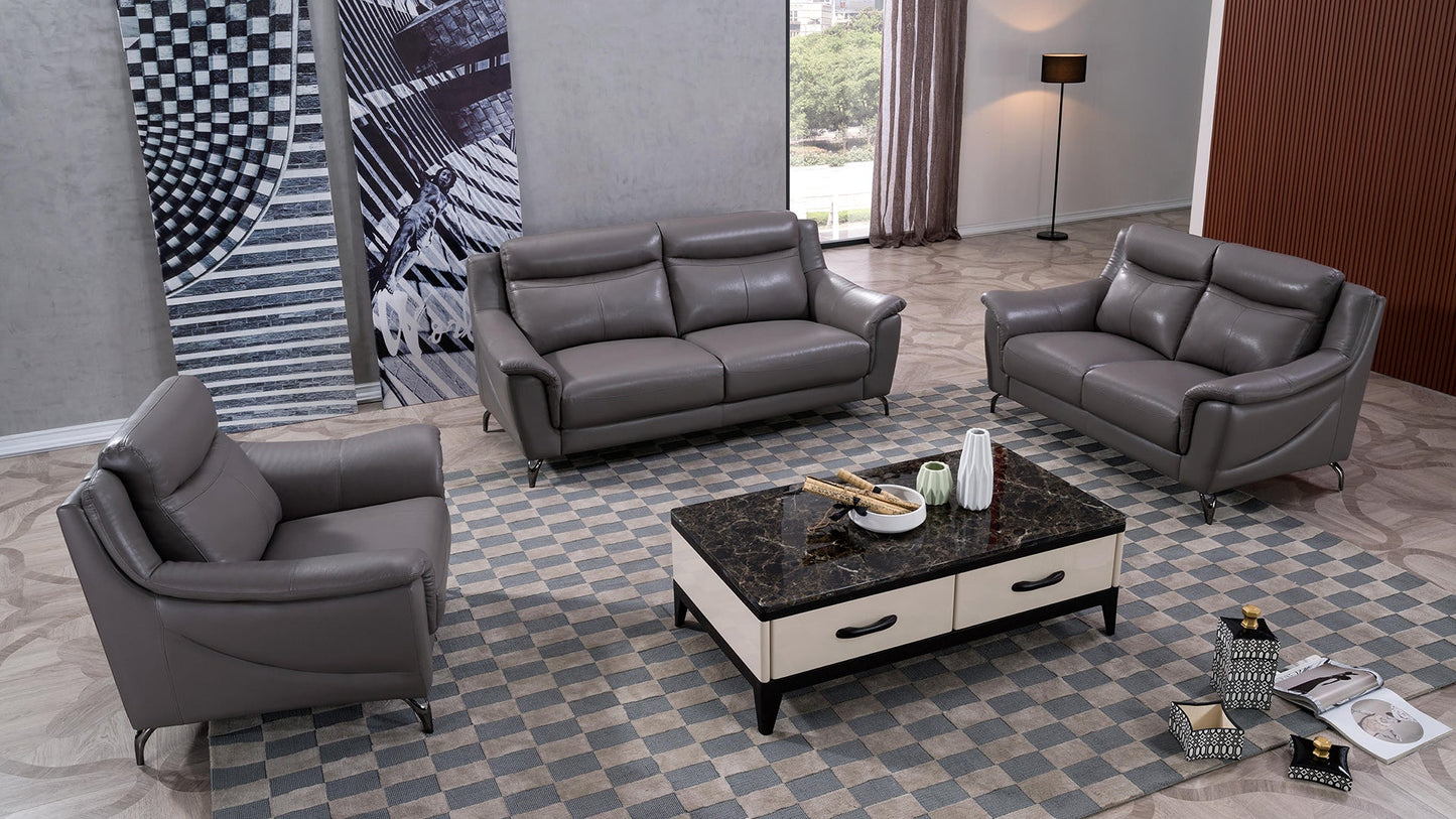 EK150 Groveson Genuine Leather Sofa Set