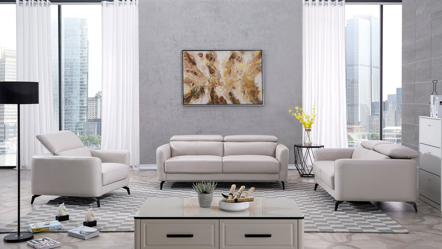 EK155 Arvelo Genuine Leather Sofa Set