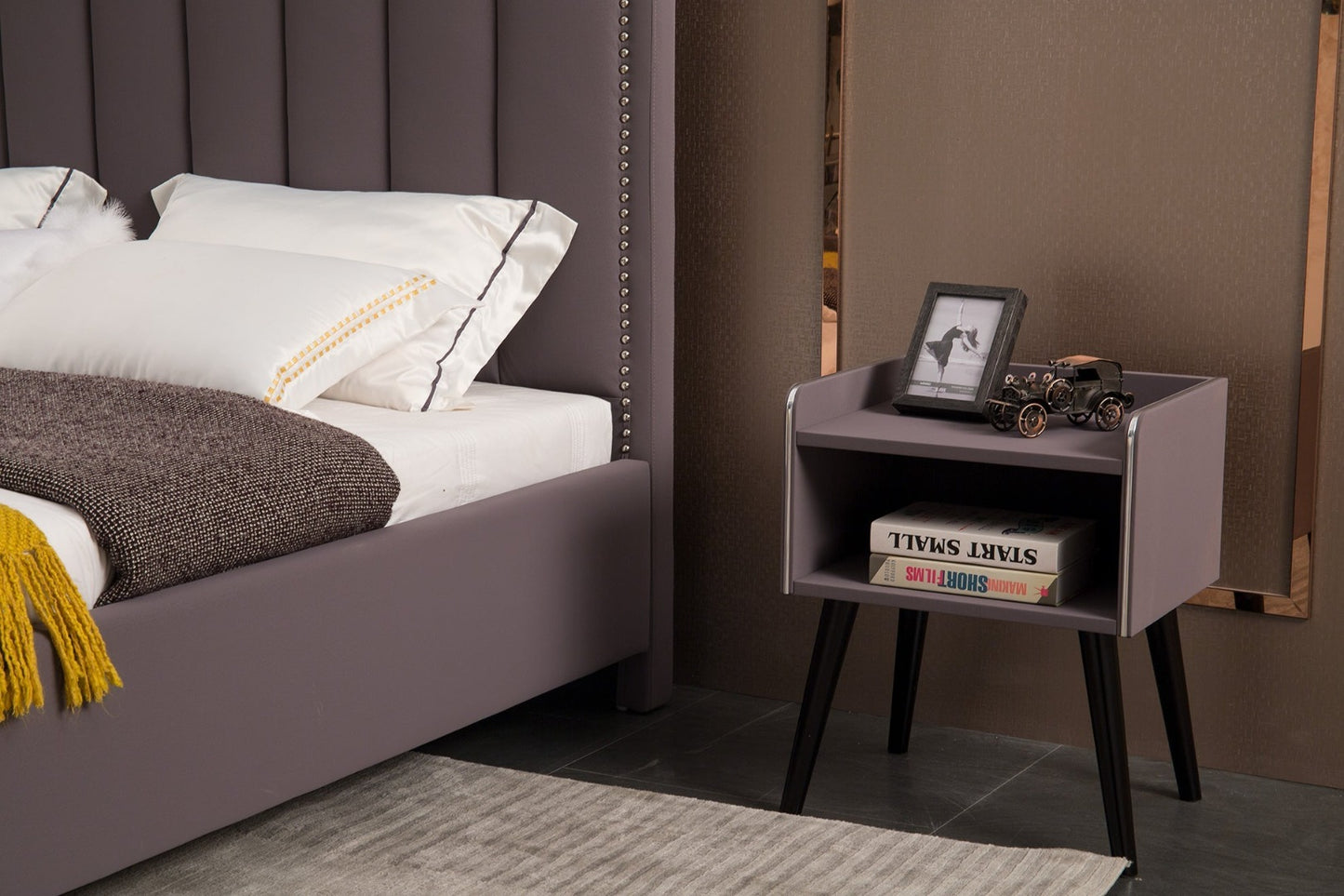 NS012 Purple Nightstand