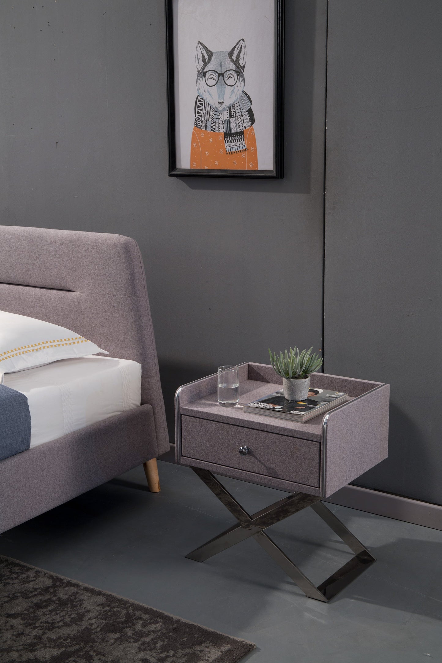 NS013-LG Light Nightstand