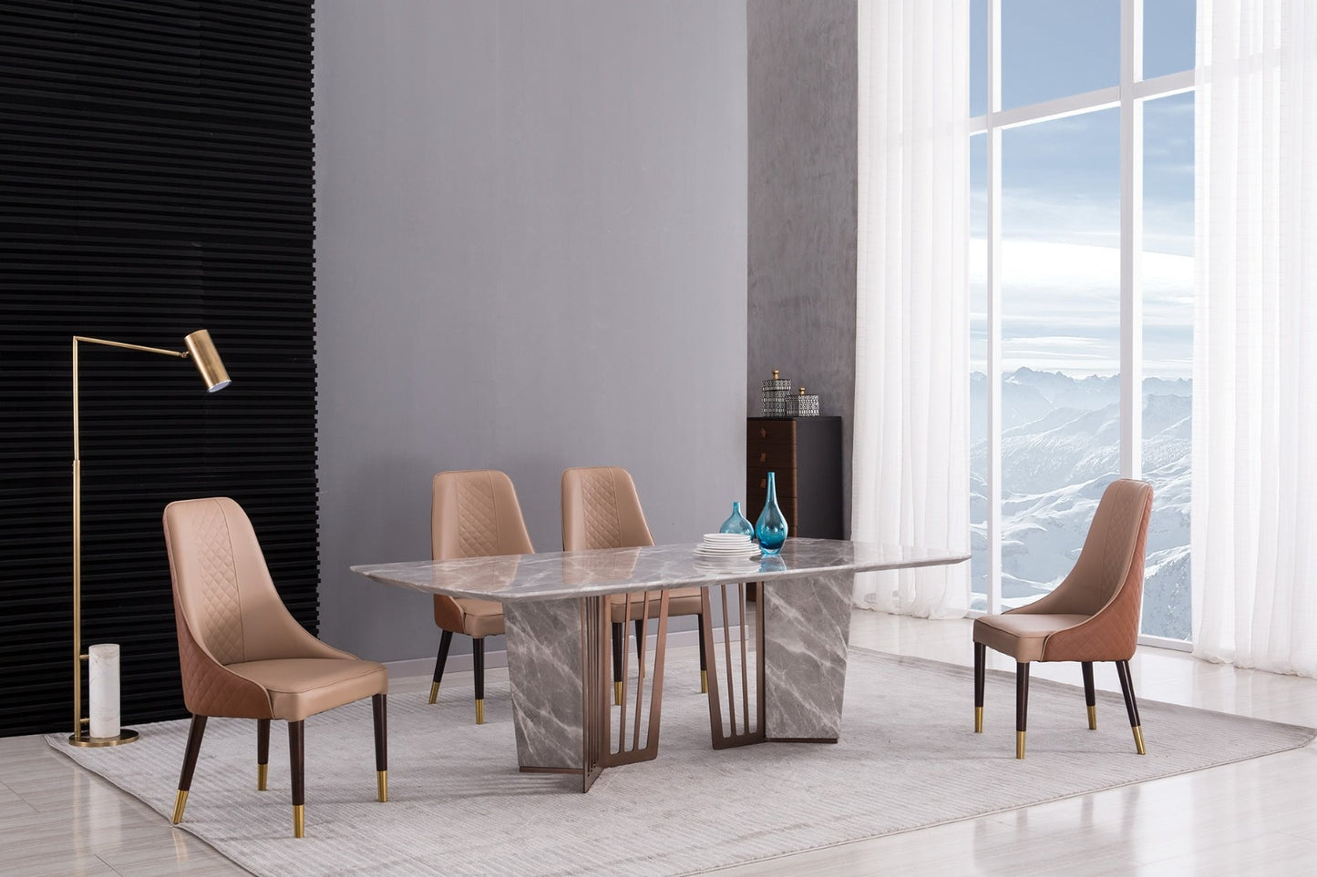 CK-H013-BR.TAN Dining Chair (Set of 6)
