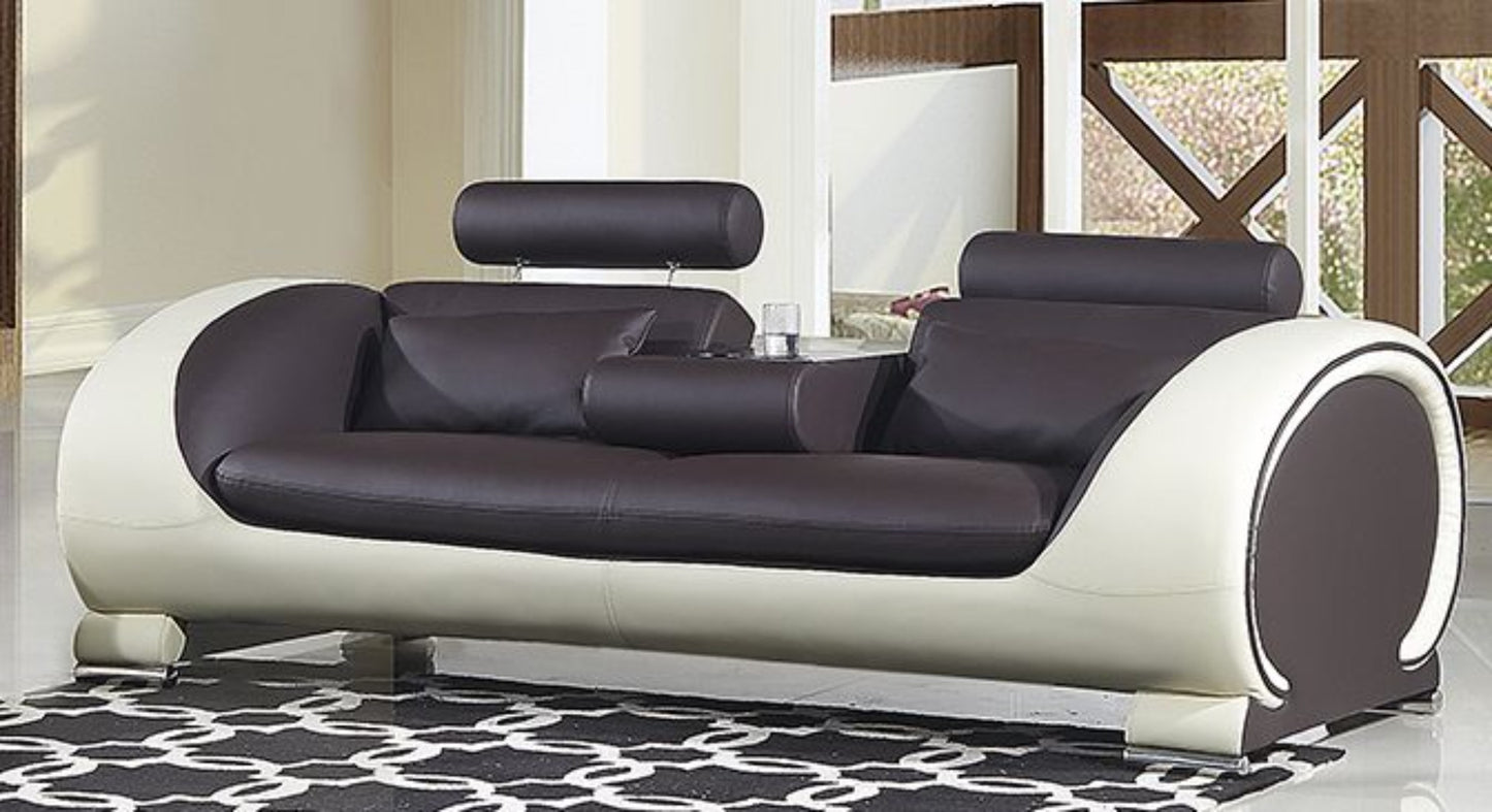 AE-D802 Collection Modern Leatherette Sofa Set