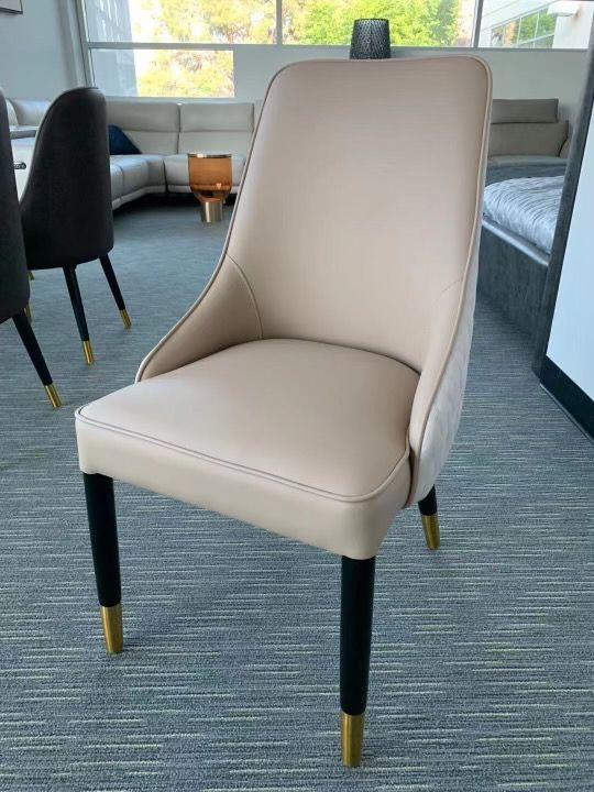 CK-H9901 Light Tan and Ivory Dining Chair (Set of 6)