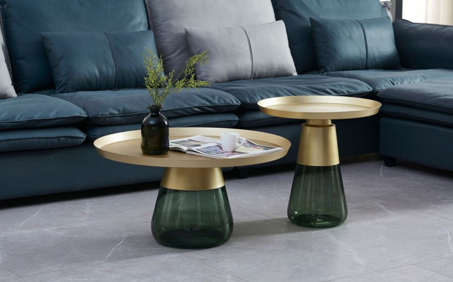 W9321 Green Coffee Table & End Table Collection