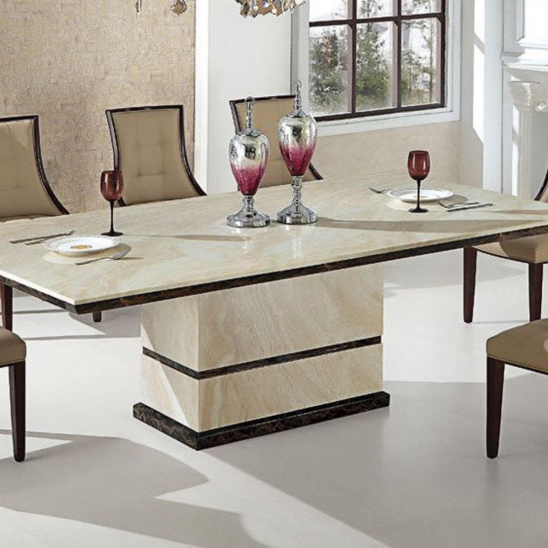 DT-H28 Faux Marble Top Dining Table