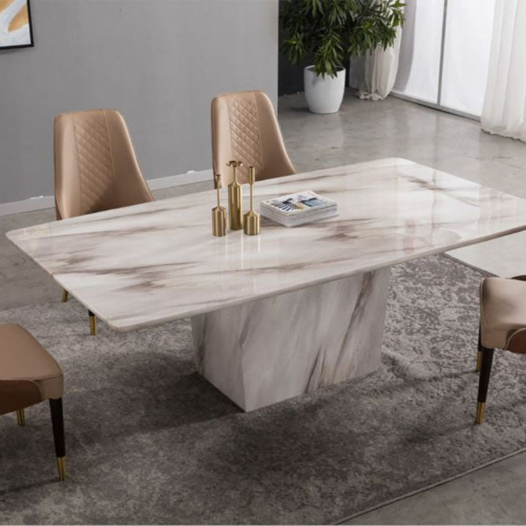 DT-H309 Faux Marble Rectangular Dining Table