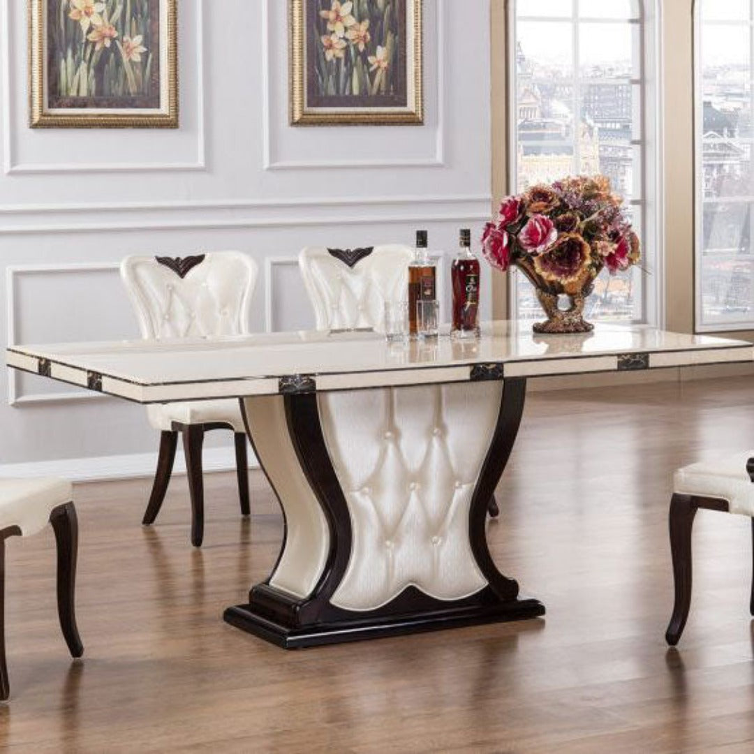DT-H35 Faux Marble Top Dining Table