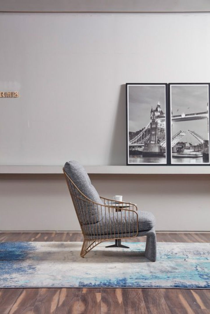 EK-CH25 Fabric Down Filled Accent Chair