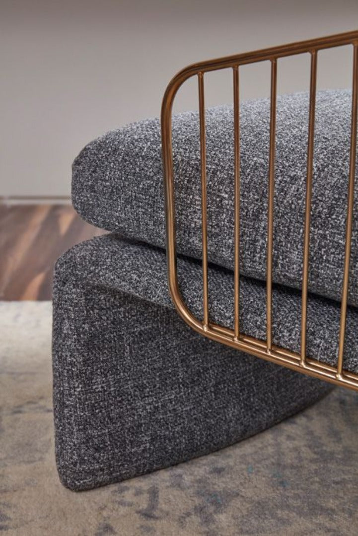 EK-CH25 Fabric Down Filled Accent Chair