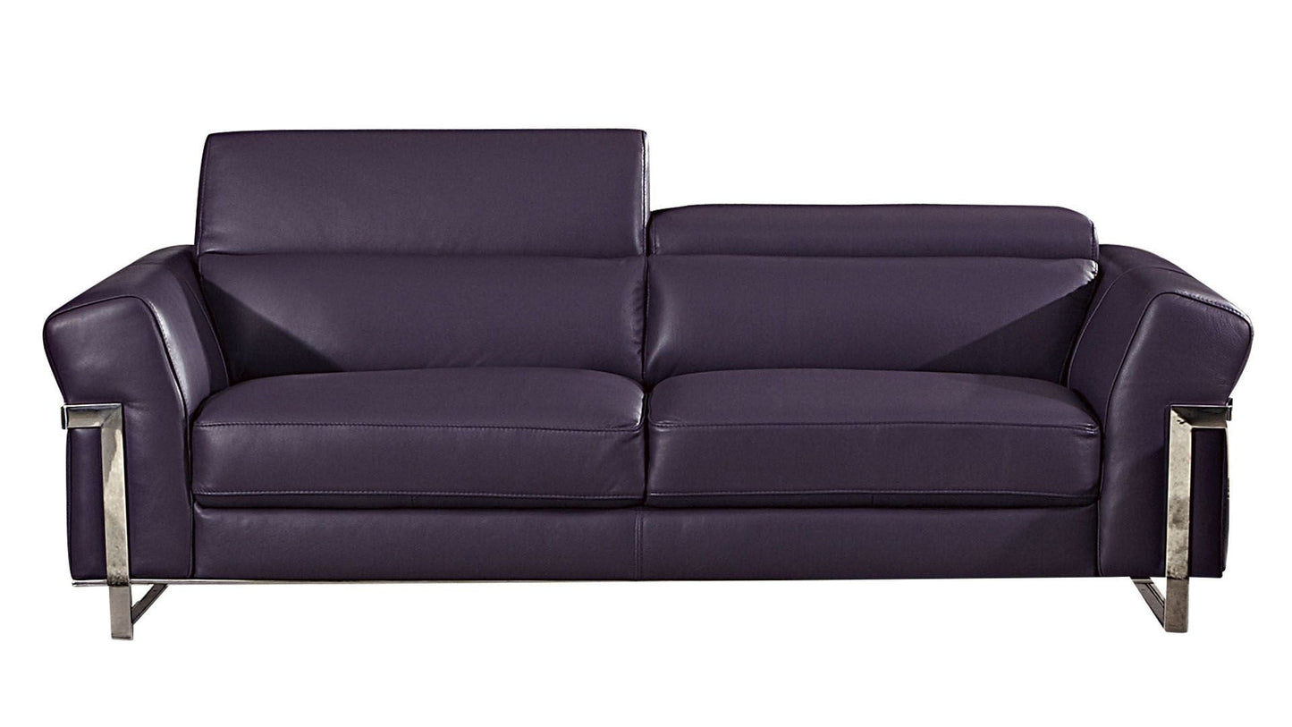 Ek012 Italian Full Leather Sofa Set