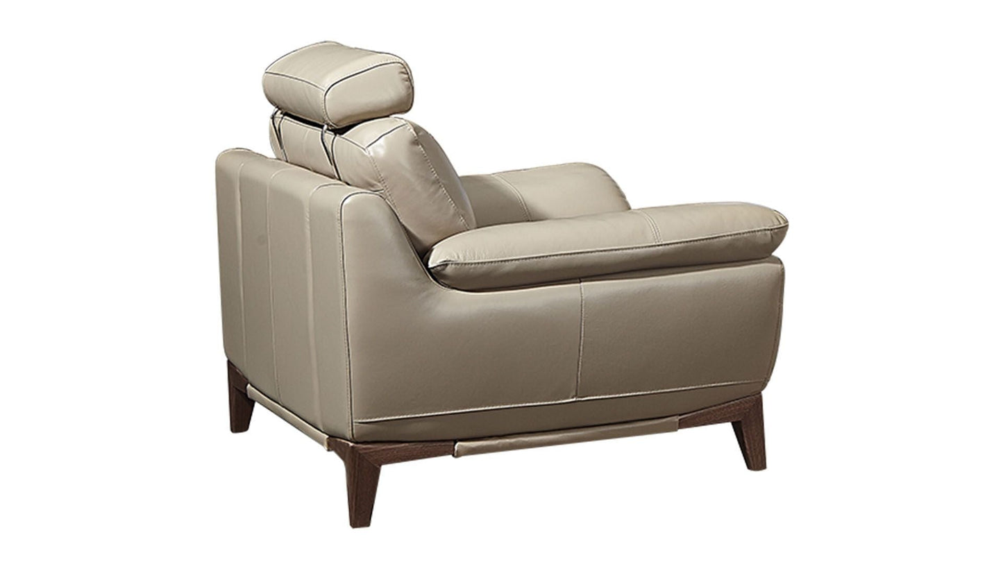 EK028 Dark Brown Italian Full Leather Sofa Set