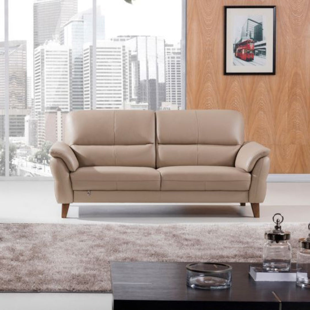 EK073 Italian Leather Sofa Set