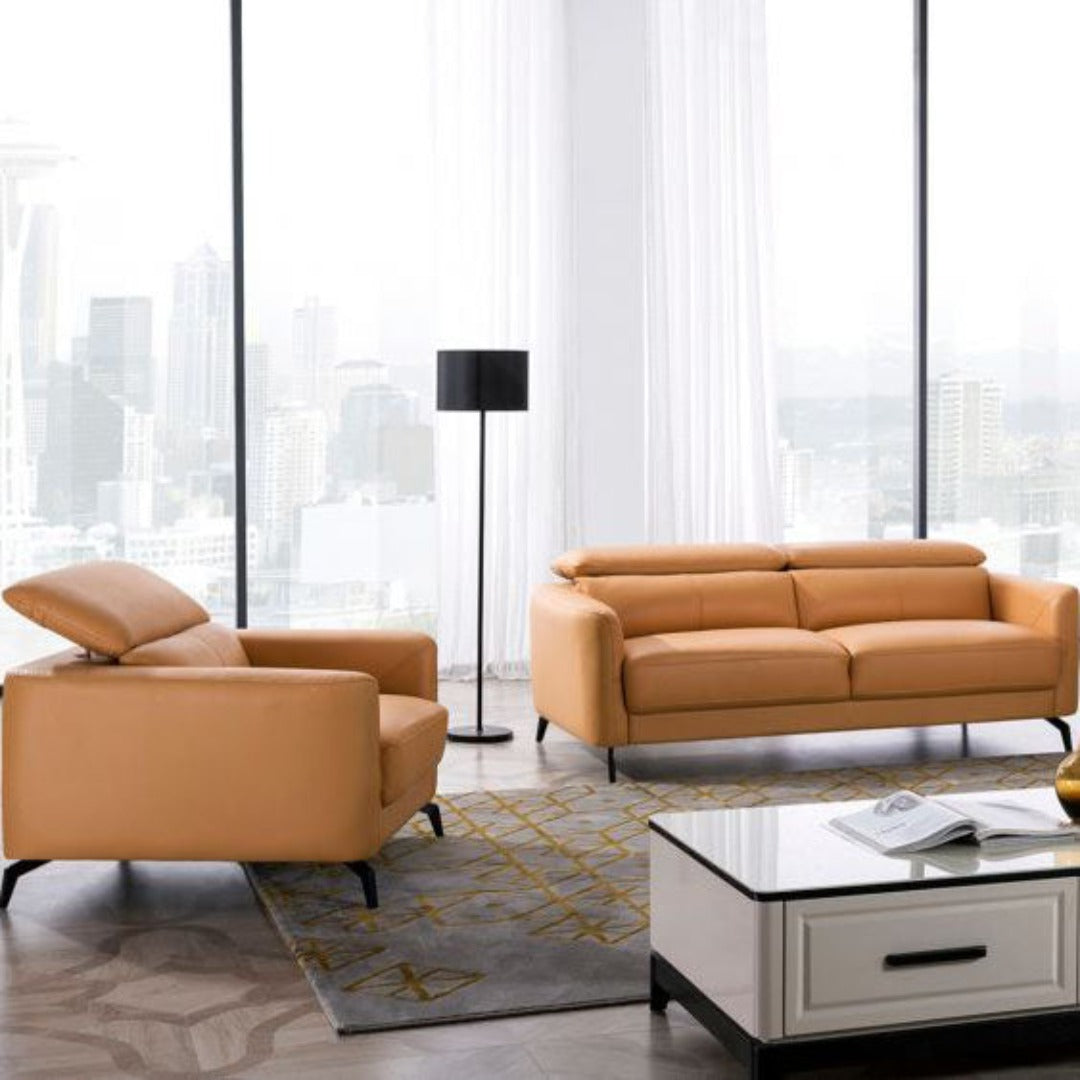 EK155 Arvelo Genuine Leather Sofa Set