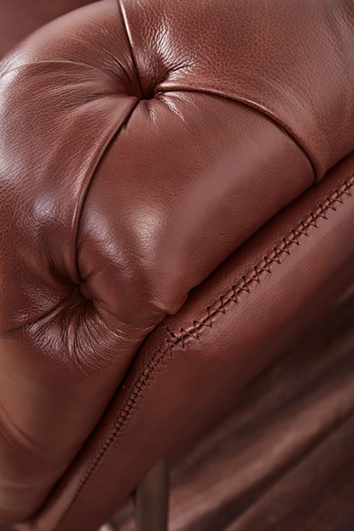 EK8009 Full Leather Sofa Set