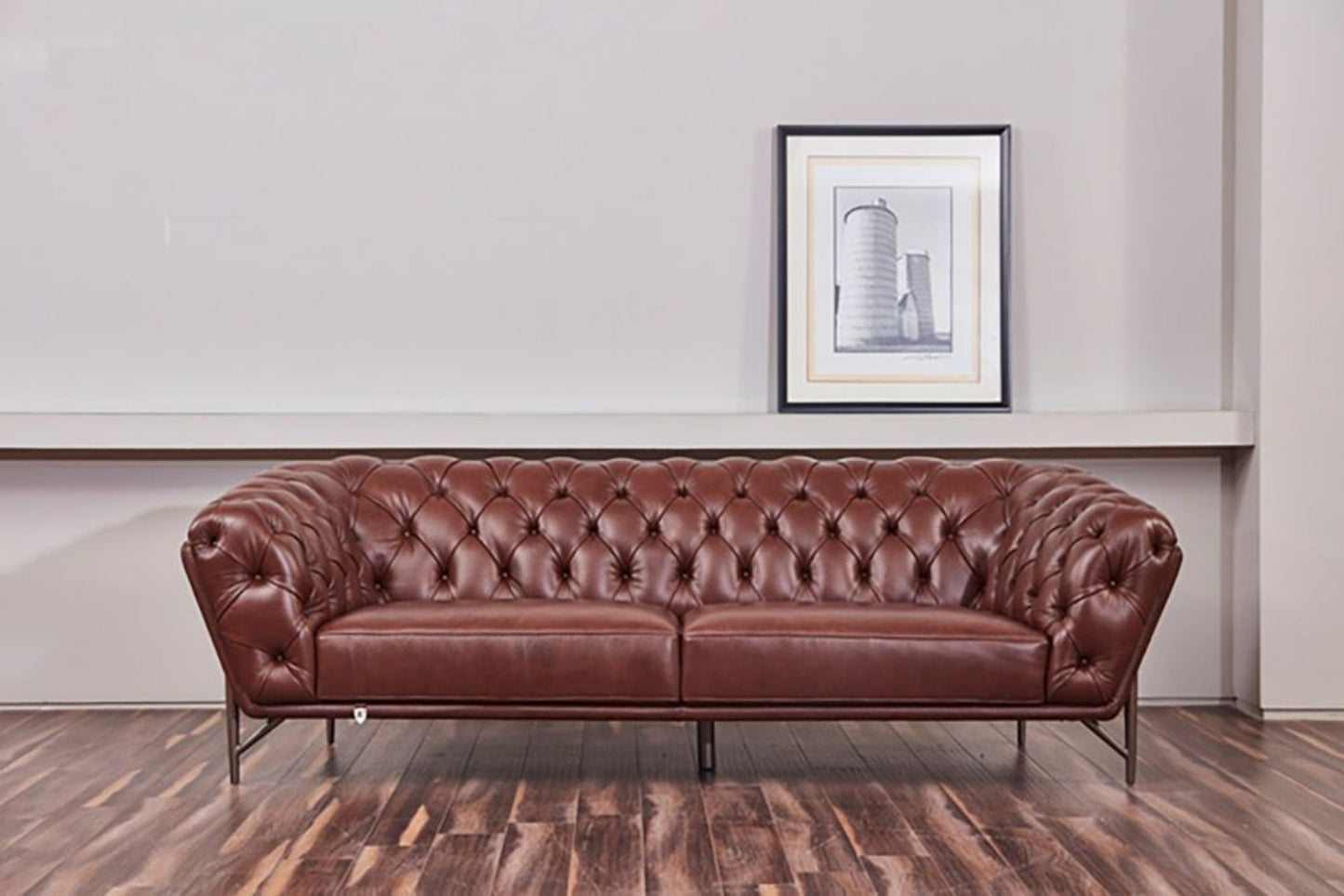 EK8009 Full Leather Sofa Set