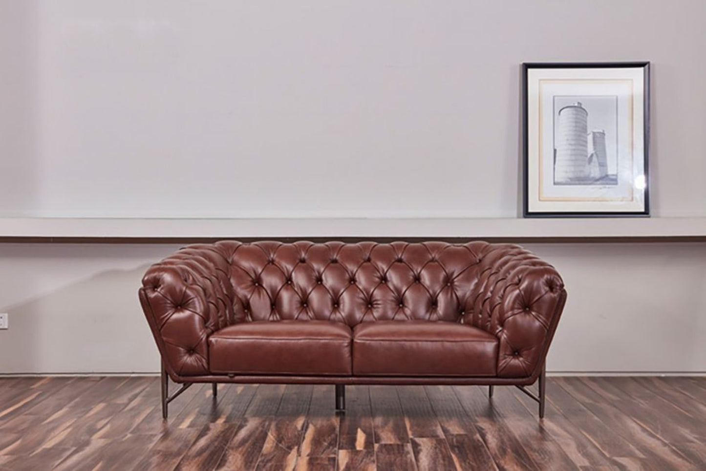 EK8009 Full Leather Sofa Set