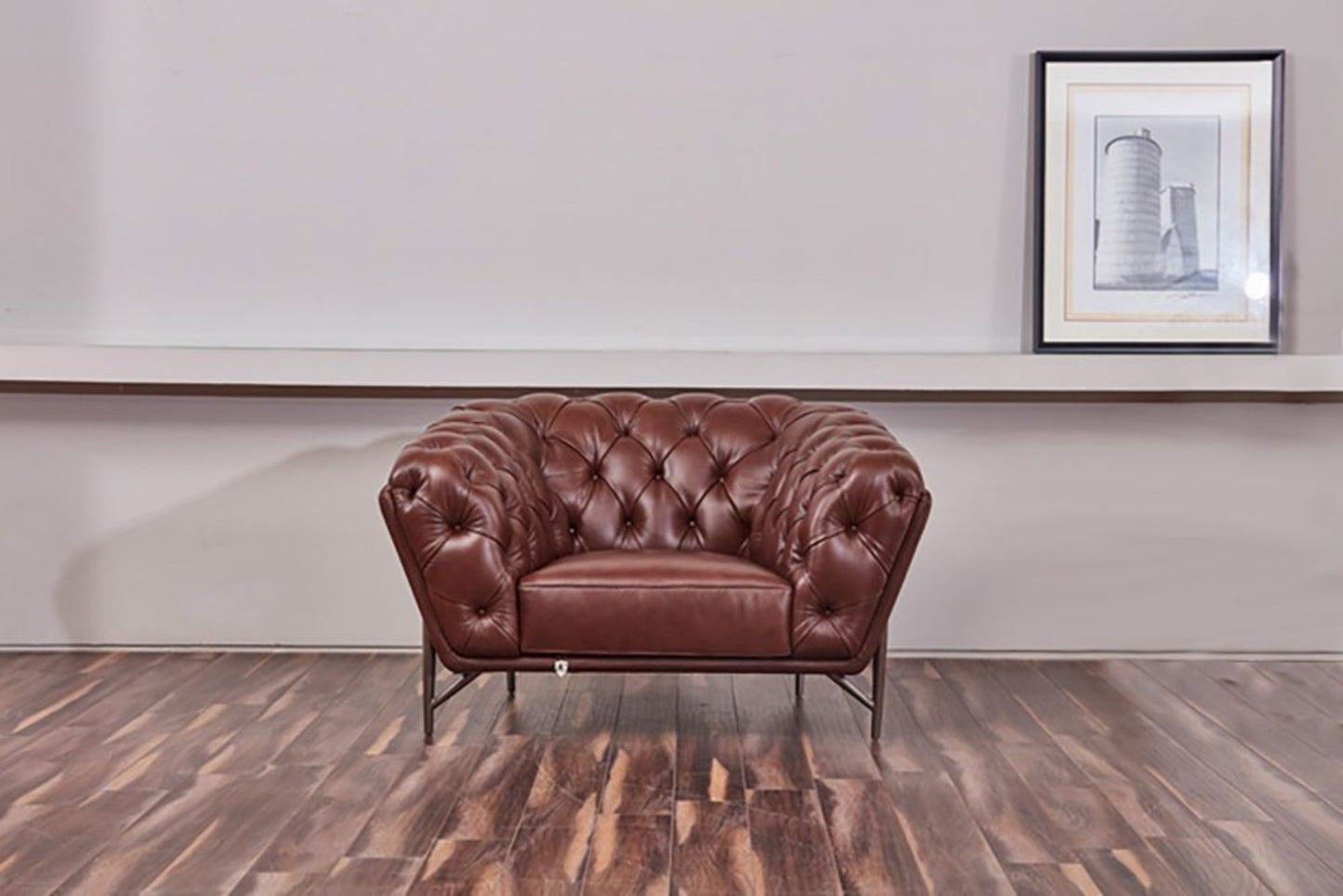EK8009 Full Leather Sofa Set