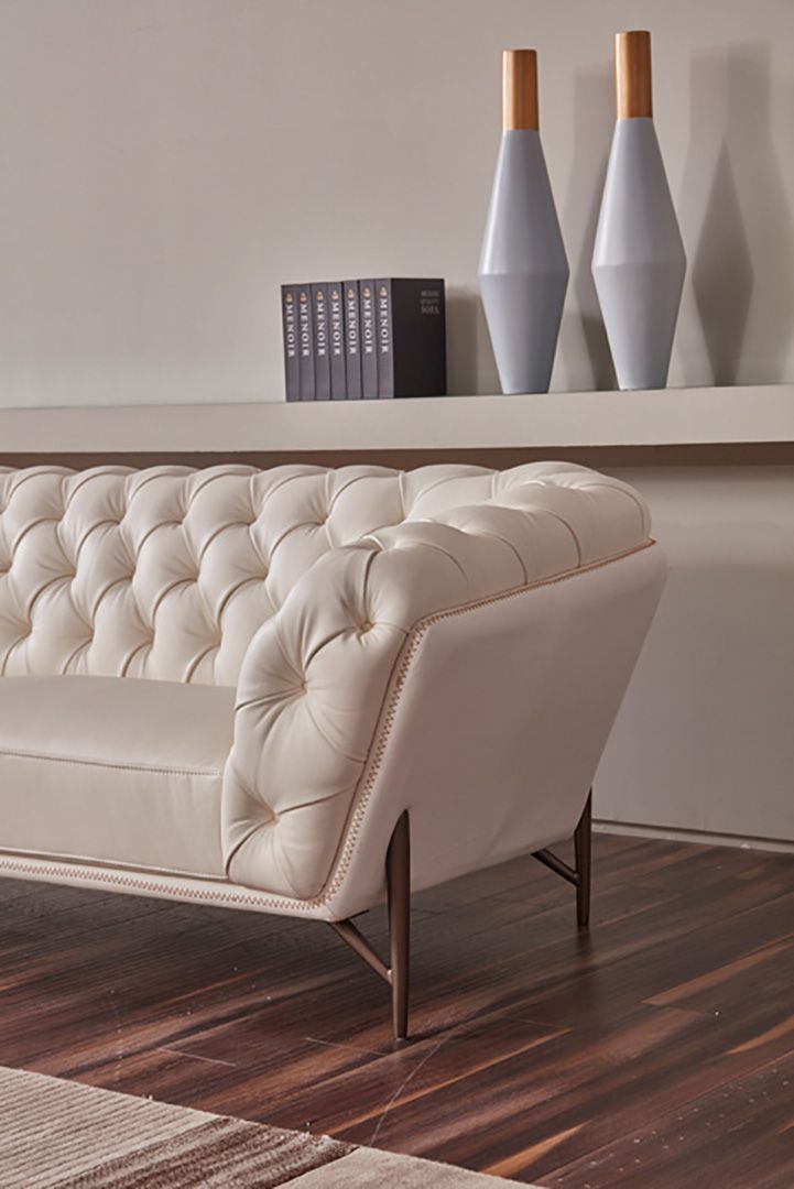 EK8009 Full Leather Sofa Set