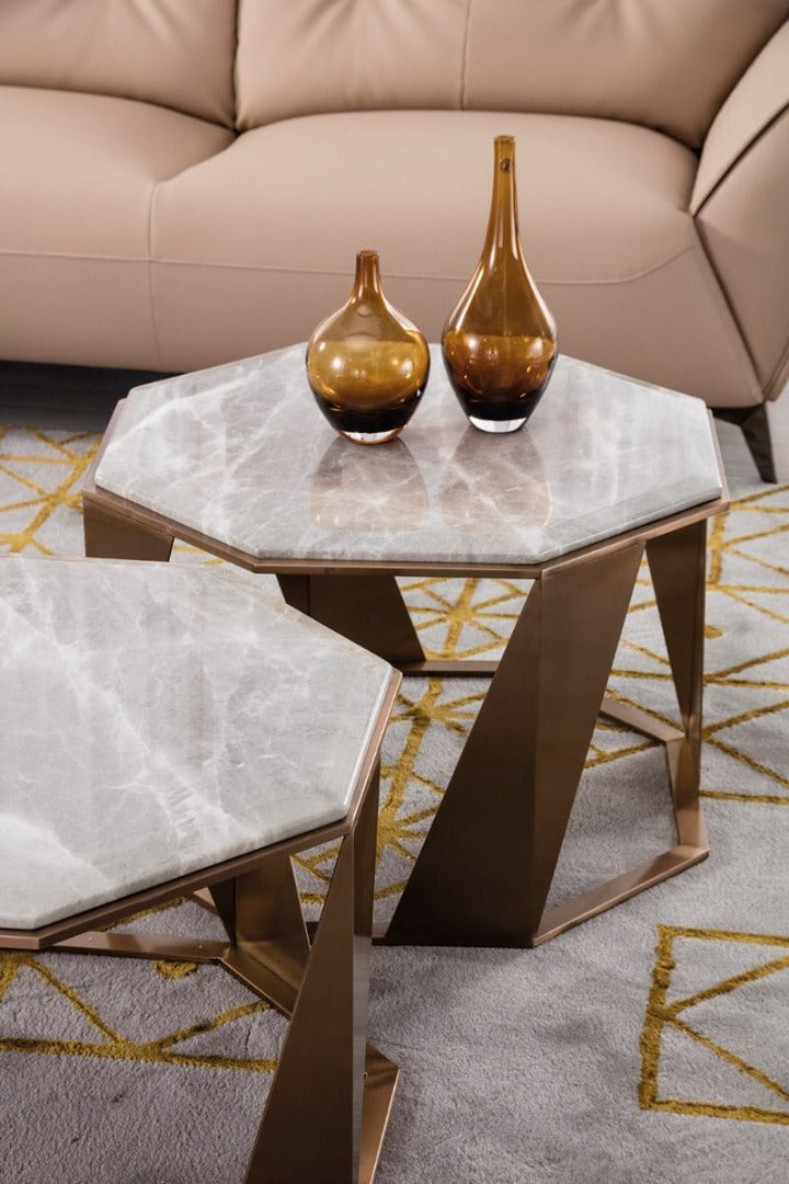 CT-J1833 Faux Marble Coffee Table