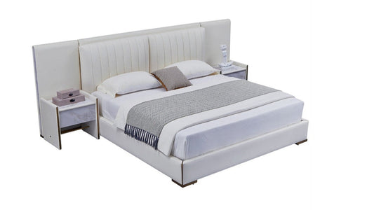 B-Y2008-CK Top Grain Genuine Leather Bed