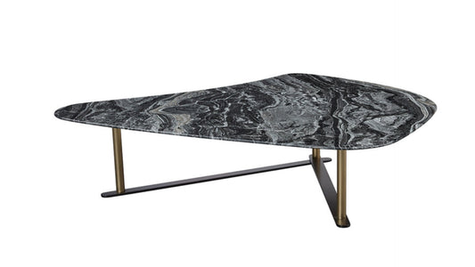CT-Y303 Faux Marble & Metal Coffee Table
