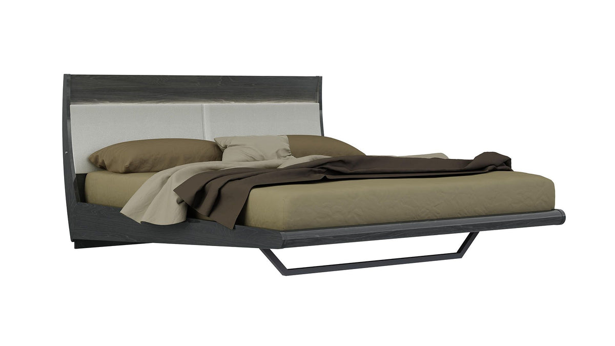 P111 Walnut Finish Eastern King Bed
