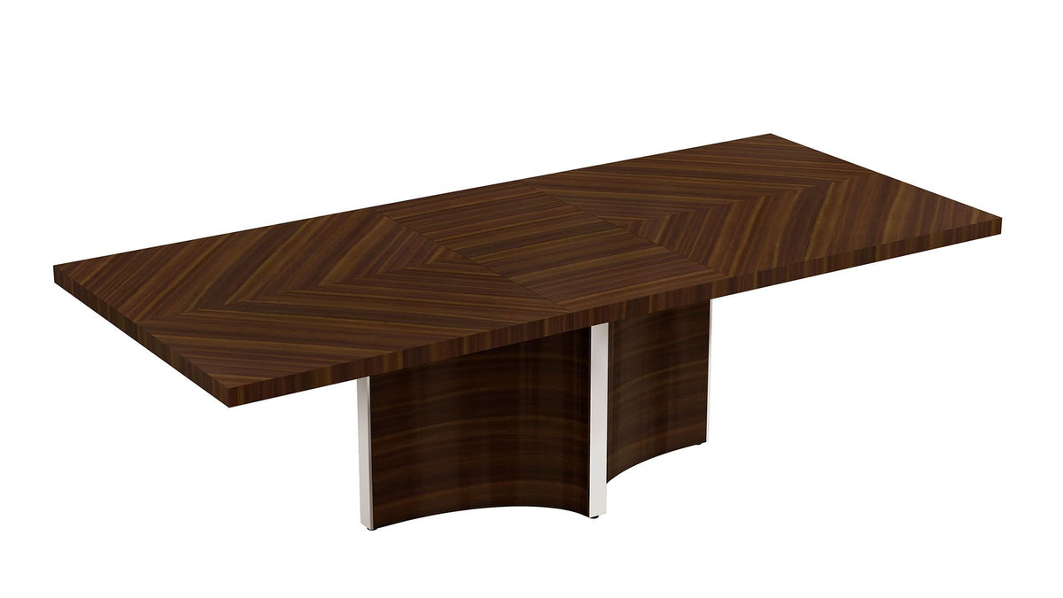 P109 Mahogany Finish Extendable Dining Table