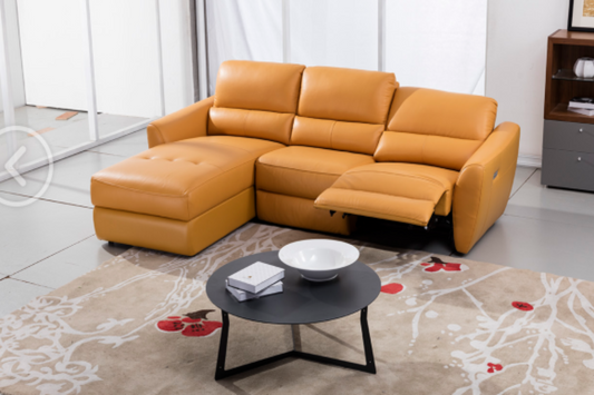 EK-L8001 Top-grain Italian Leather Sectional Sofa Collection