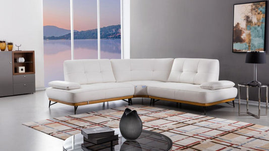 EK-L8005M  Adjustable Back Leather Sectional Sofa Set