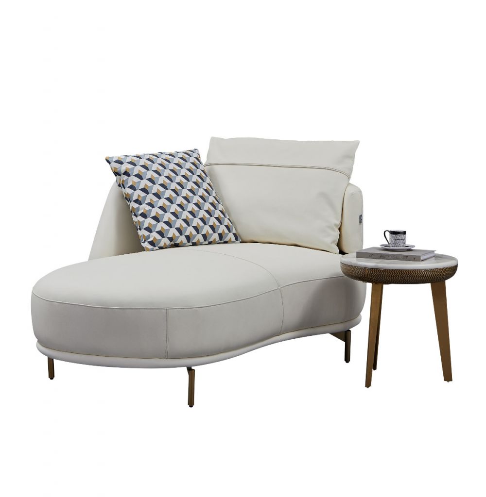 EK-Y1000 Top Grain Leather Chaise Lounge