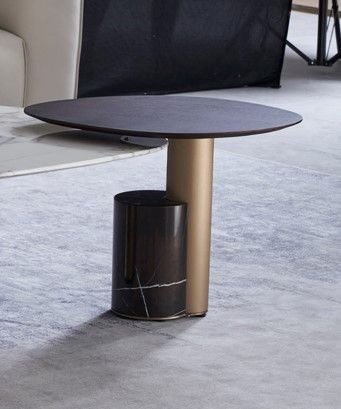 J2192 Faux Marble Coffee Table & Wood End Table Set