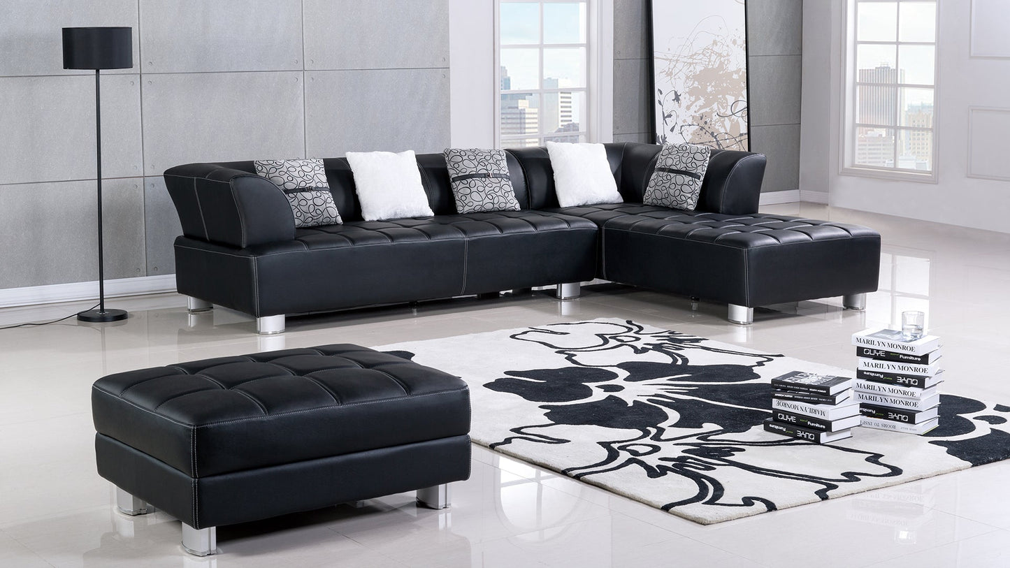 AE-L138 Leatherette Sectional Sofa Set
