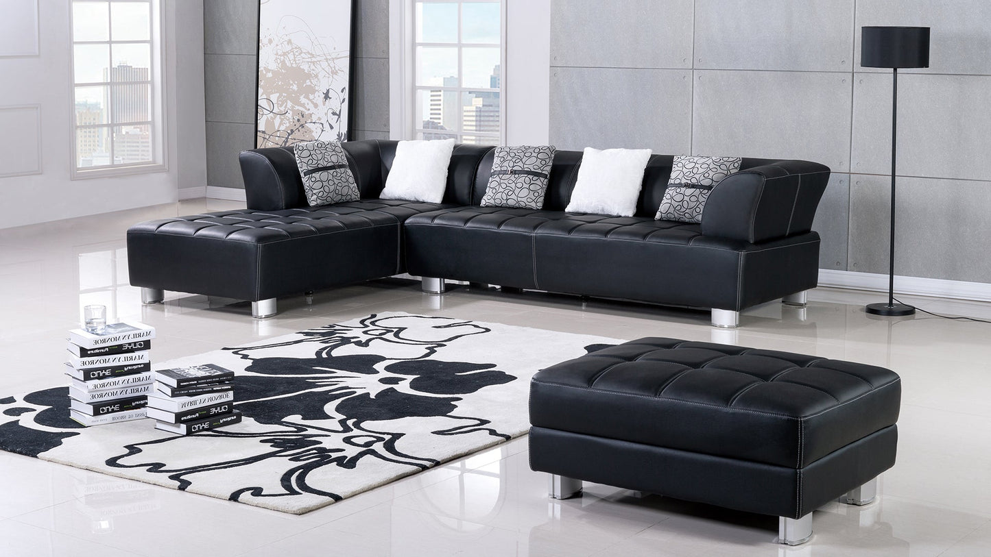 AE-L138 Leatherette Sectional Sofa Set