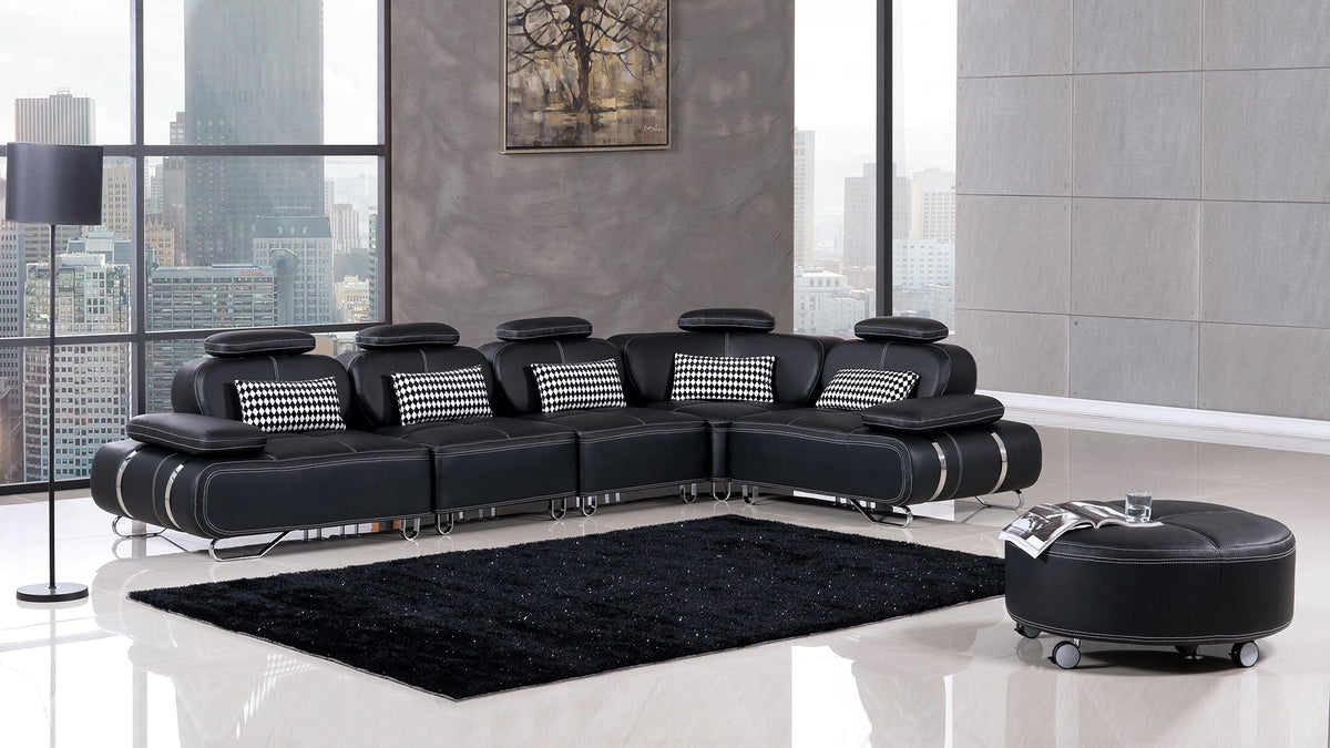 AE-L607 Leatherette Modular Sectional Set