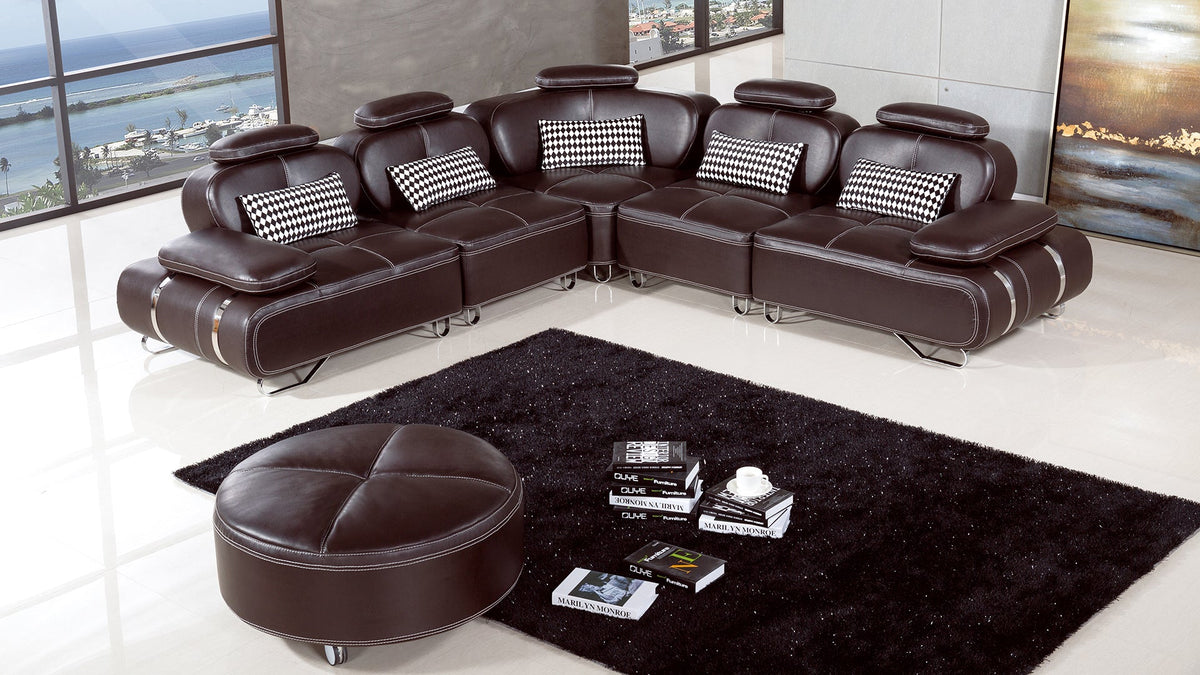 AE-L607 Leatherette Modular Sectional Set